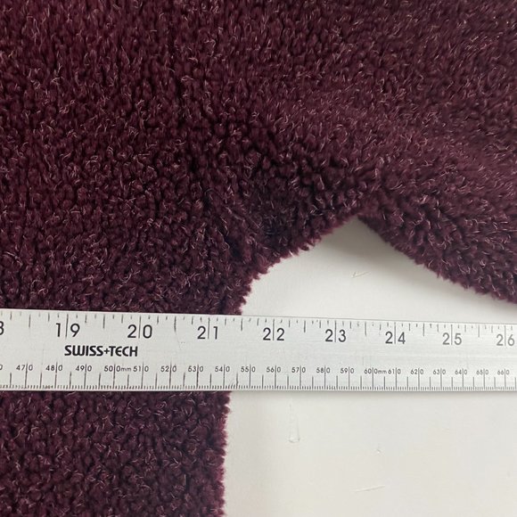 Vintage True North Canada 1/4 Zip Fleece Pullover Adult Medium Burgundy Sweater - Picture 7 of 10